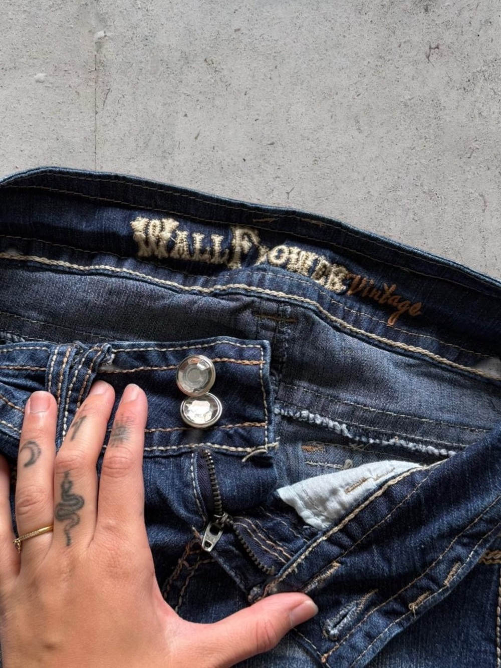 y2k wallflower low rise capri jeans - Picture 4 of 8